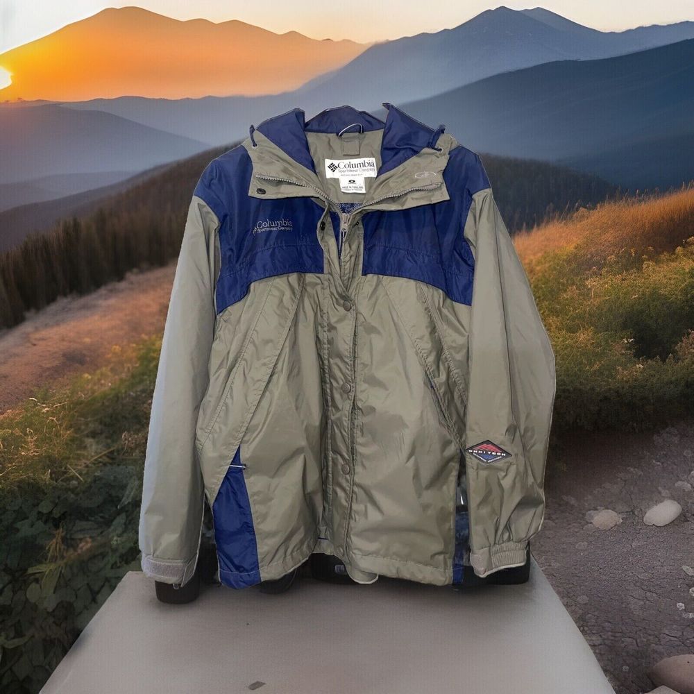 Columbia Omnitec Jacket Women's Medium Hoody‎ Wind Rain Camping Hiking